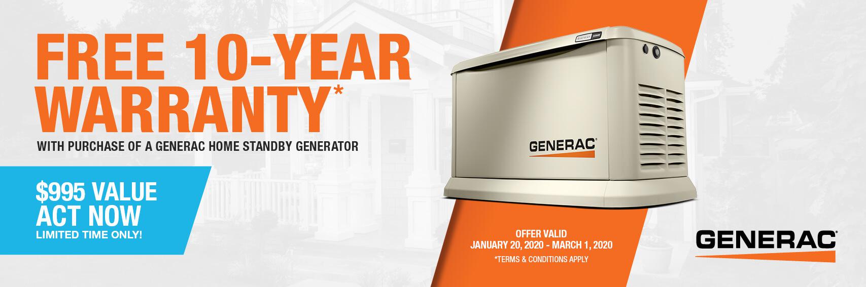 Homestandby Generator Deal | Warranty Offer | Generac Dealer | Derry, NH